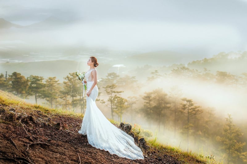 Mix and match bridal ensemble